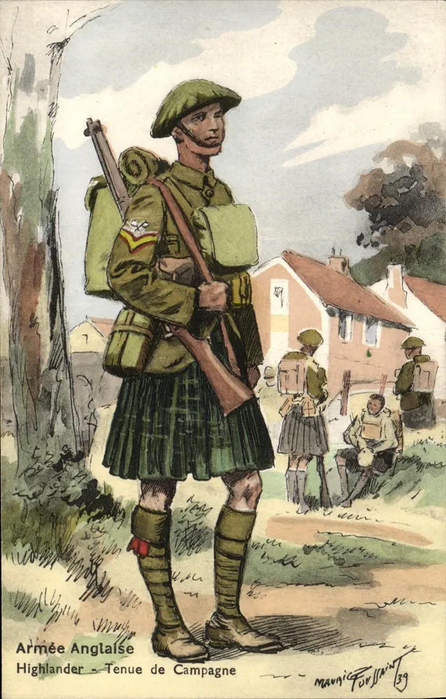 Englische Armee - Highlander - Felduniform — Mavais Fox Saint — Nr. 553 - Vorderseite