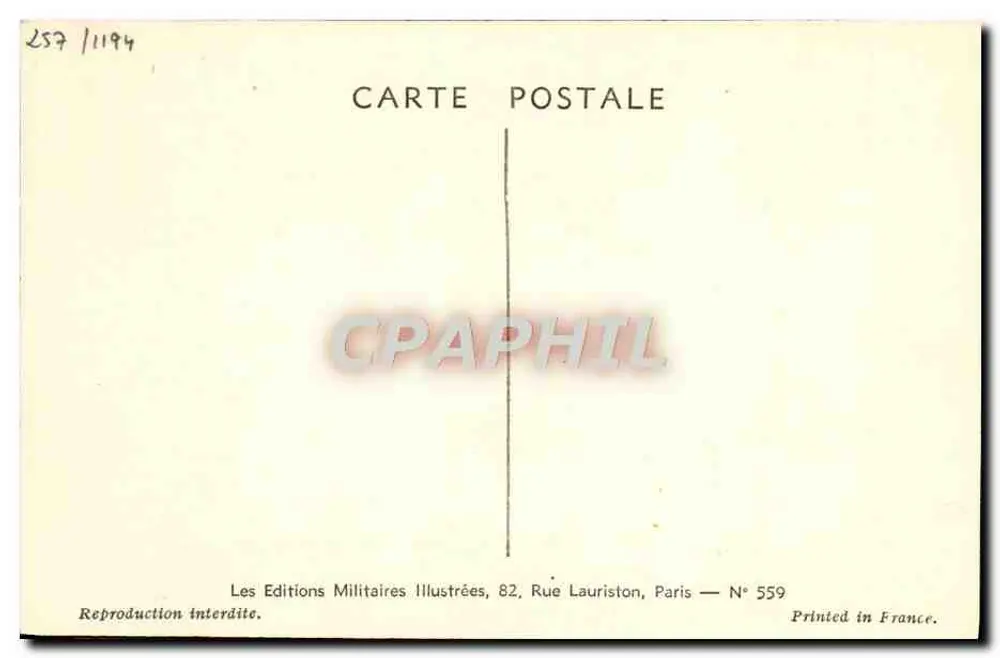 Britische Armee — Life Guard — Mauric Toussaint 1940 - Rückseite