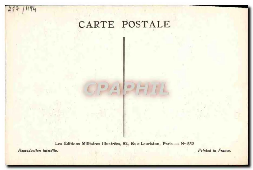 Cameroun Highlanders — Britische Armee — Mauric Toustaint 1939 - Rückseite
