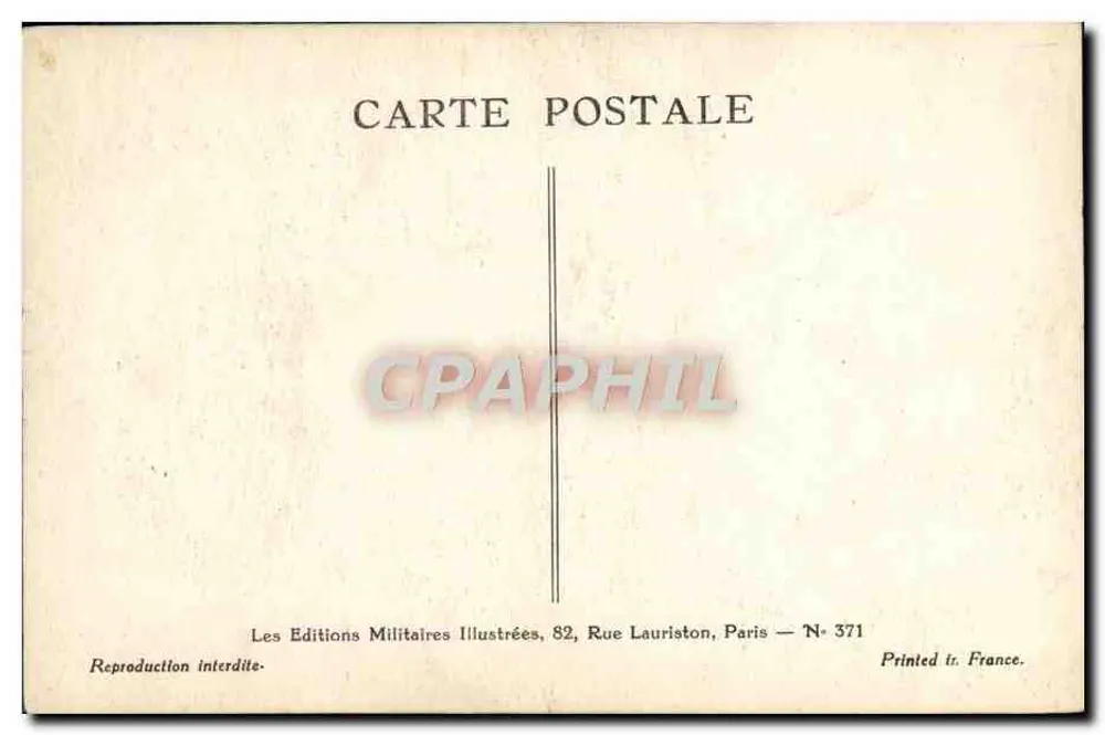 Artilleria — Soldados em posição de combate — Maonice Touffain, n° 339 - Verso