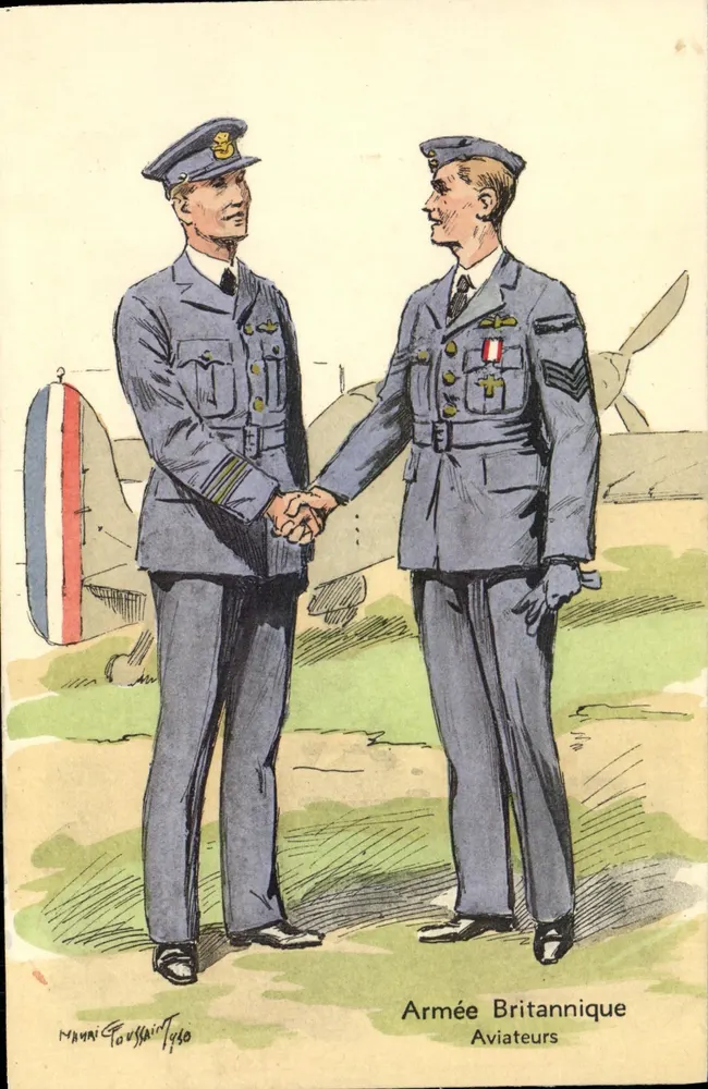 Britische Armee — Flieger — Mauni Goussair 1940 - Vorderseite