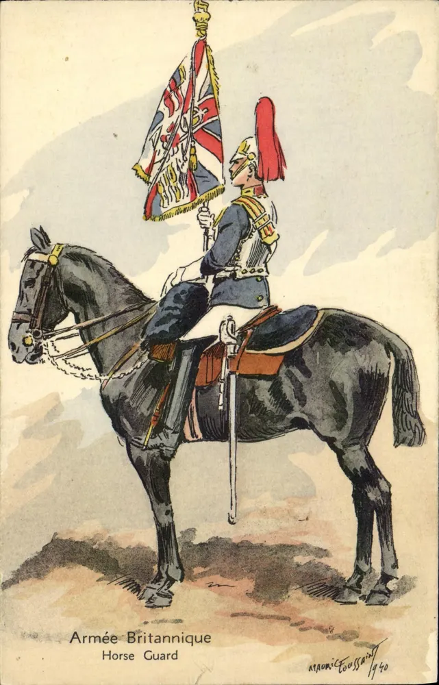 Britische Armee — Horse Guard — Maurice Coussaint 1940 - Vorderseite