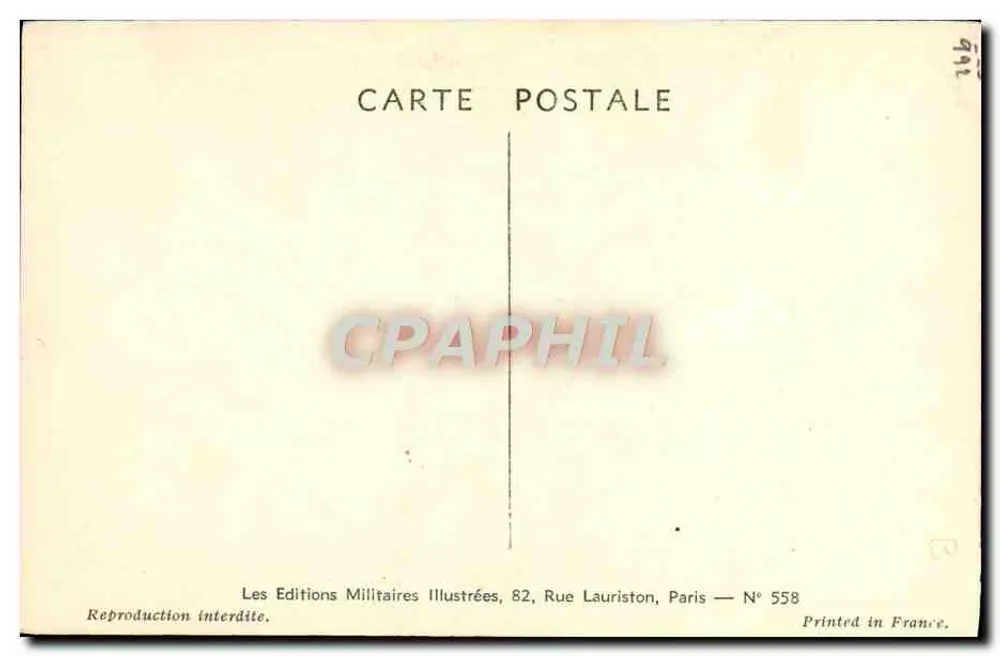 Britische Armee — Horse Guard — Maurice Coussaint 1940 - Rückseite