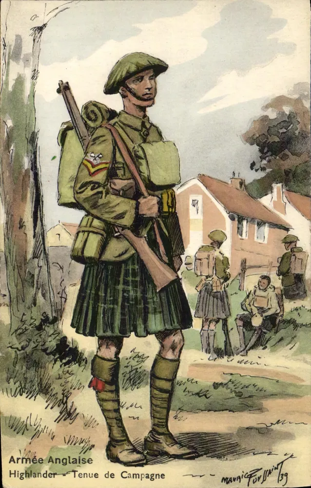 Englische Armee - Highlander - Felduniform — Mannic For Saint 139 - Vorderseite