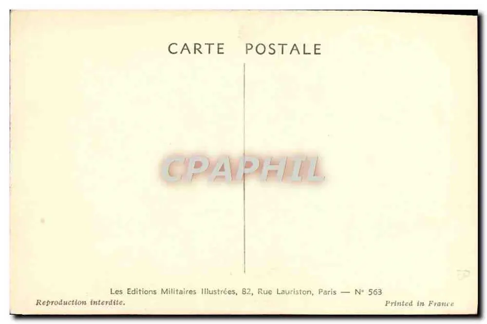 Britisches Heer — Flieger — Les Editions Militaires Illustrées, Nr. 563 - Rückseite