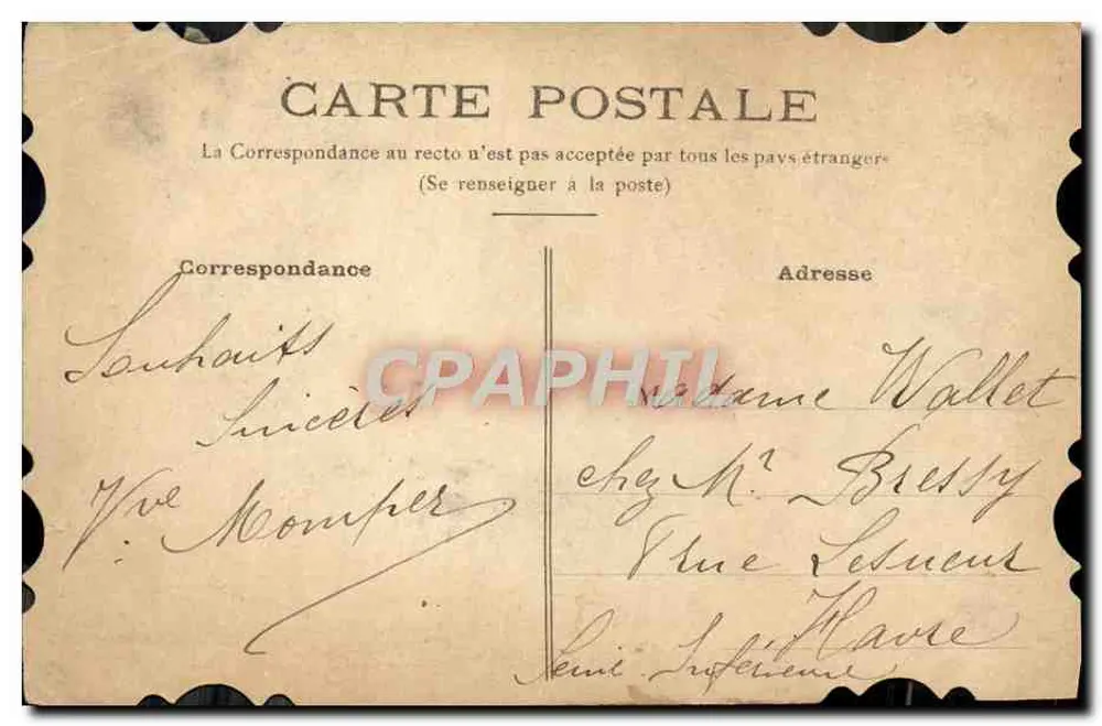 Douce Souvenir — oiseau blanc tenant des fleurs, ange et bouquet de roses — éditeur non visible - Verso