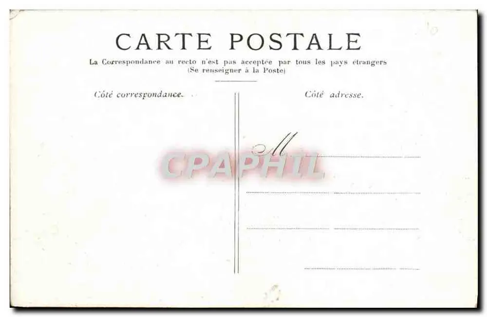 Parijs — Het Palais du Luxembourg — uitgever niet geïdentificeerd - Achterkant