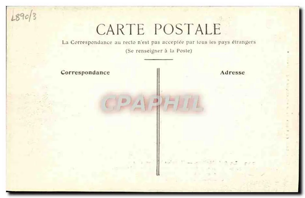La Belpétrière — Königliches Krankenhaus, Standort des ehemaligen Kleinen Arsenal — Verlag: Coll. du Vieux Paris & Cie - Rückseite