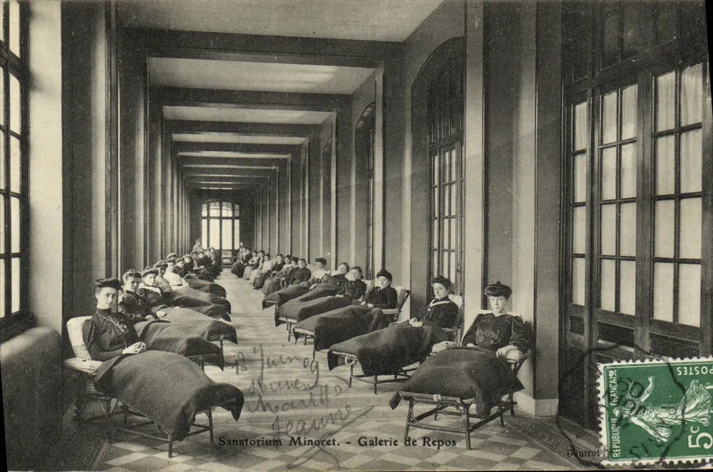 Sanatorium Minoret — Galerie de Repos — éditeur Gauvrot - Recto