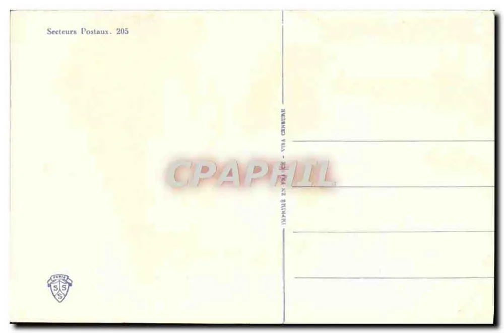Frau auf dem Sofa — Brief vom Front oder Cupid's Indiskretionen — Postage Sectors n°205 - Rückseite