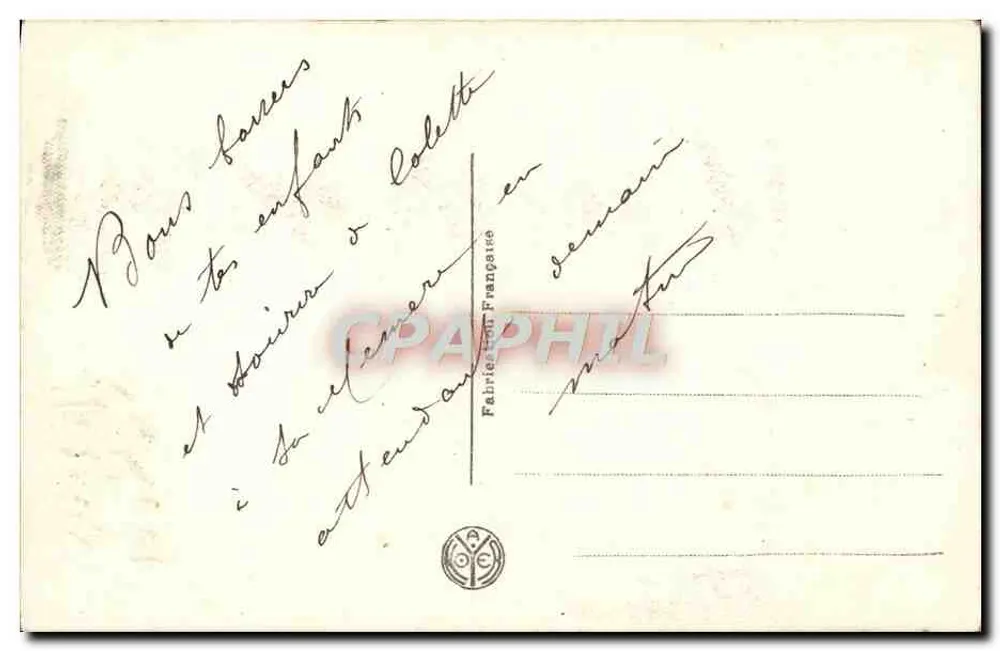 Paz à Terra — Natal 1919 — ISP A-N Paris - Verso