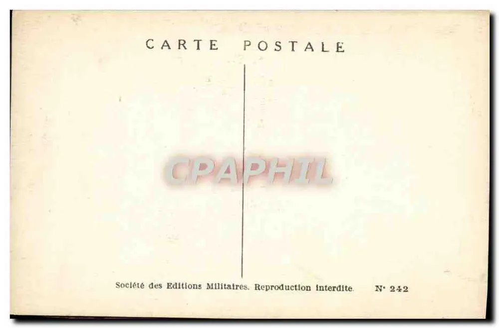 Artilleria - 1796 — Pierre Albert Leroux — Sociedade das Edições Militares, N° 242 - Verso
