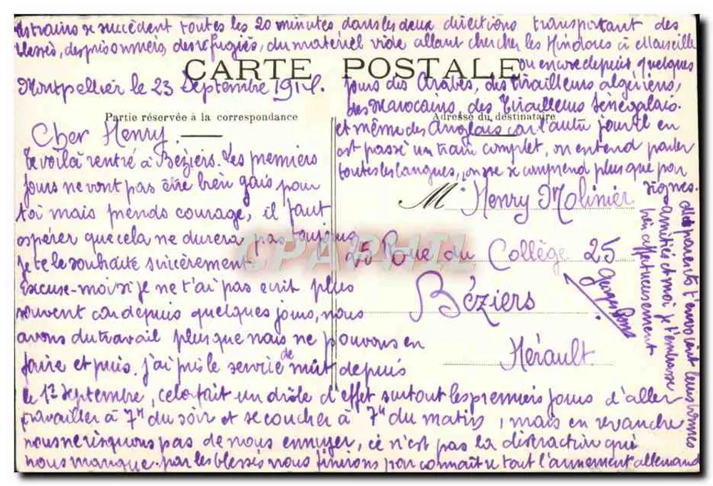 Montpellier — Der russische Zylinder — Bruno - Rückseite