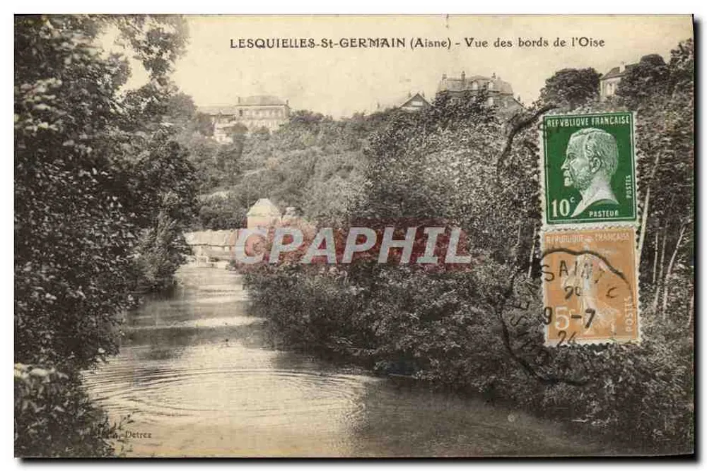 Lesquielles-St-Germain (Aisne) — Ansicht der Ufer der Oise — Detrez - Vorderseite