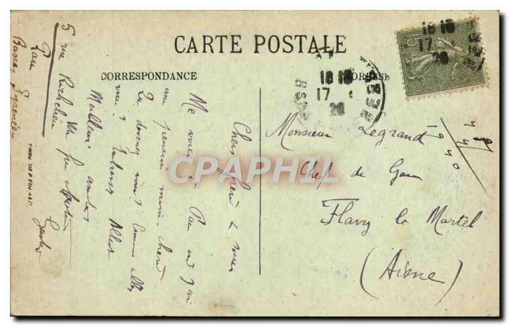 Pau — O Boulevard dos Pirineus — LL - Verso
