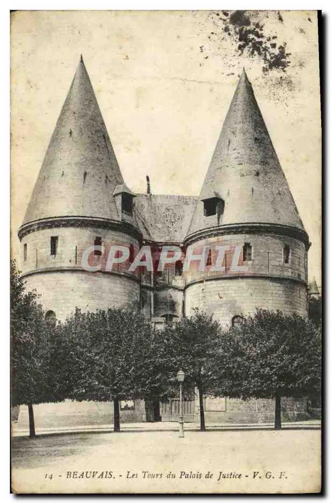 Beauvais - Die Türme des Palasts der Gerechtigkeit — V.G.F. n°14 - Vorderseite