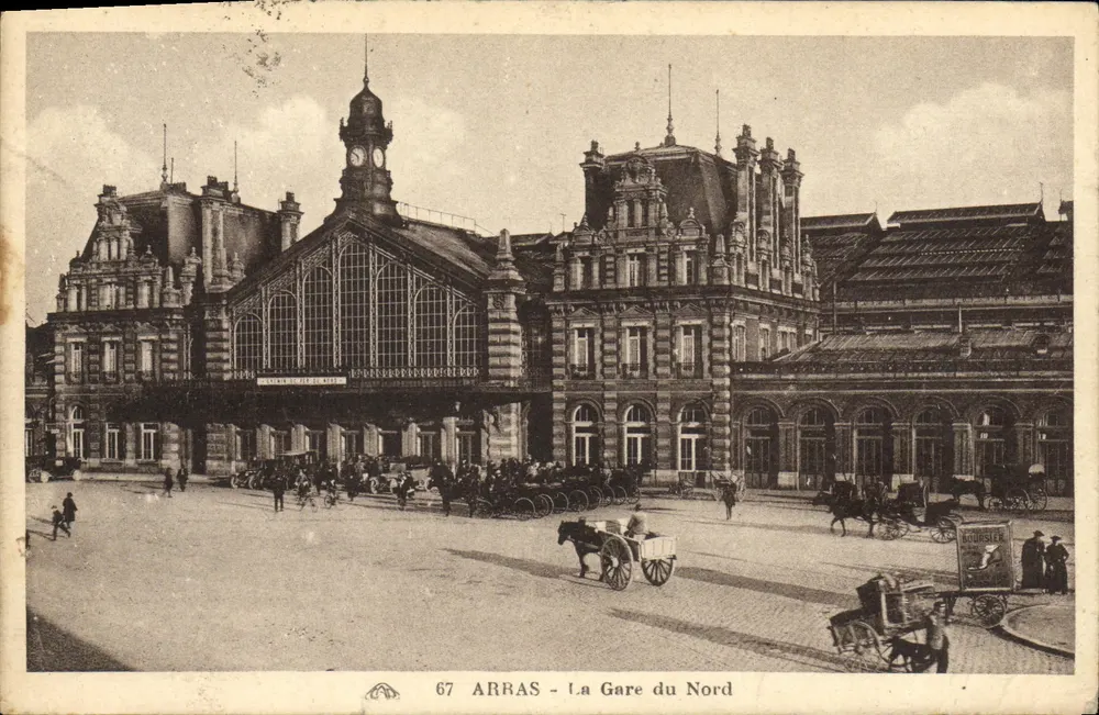 Arras - A Estação do Norte — editor desconhecido, n° 67 - Frente