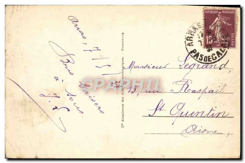 Arras - A Estação do Norte — editor desconhecido, n° 67 - Verso