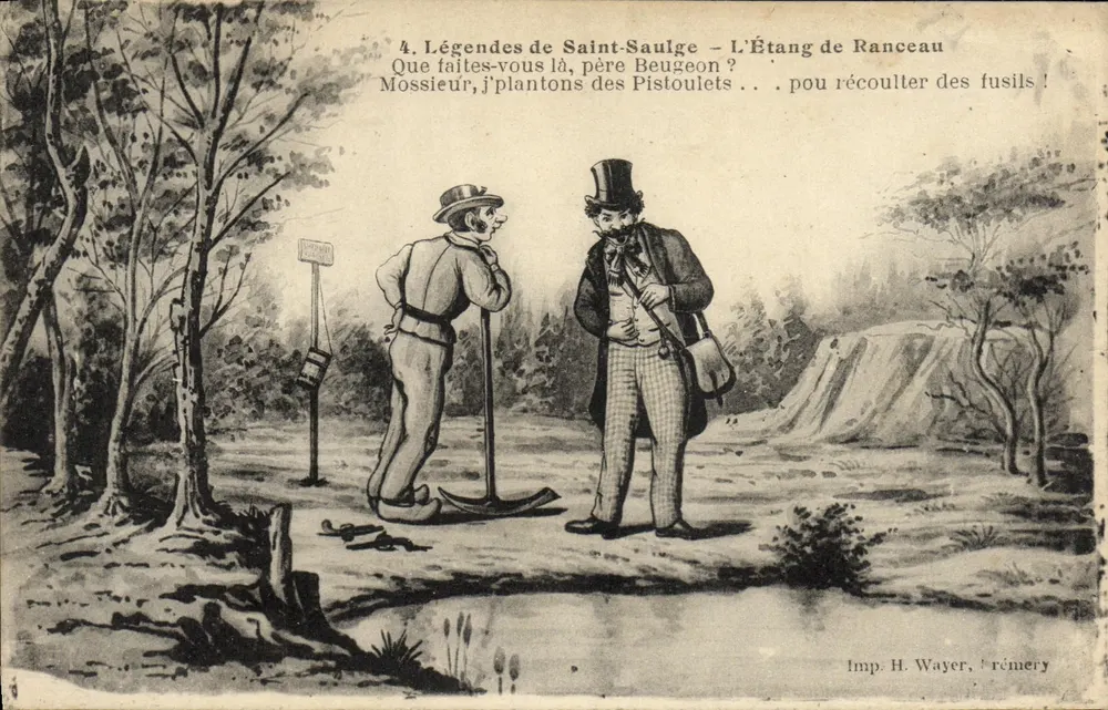 Légendes de Saint-Saulge — L'Étang de Ranceau — Imp. H. Wayer, Rémery - Vorderseite