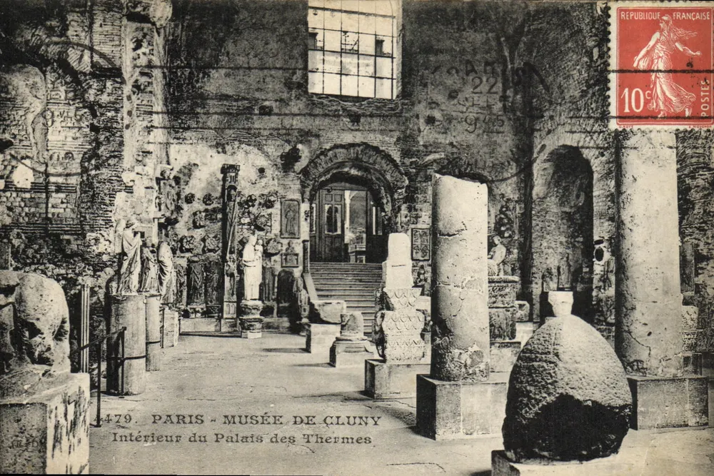 Innenraum des Palais des Thermes — Musée de Cluny — n°479 - Vorderseite
