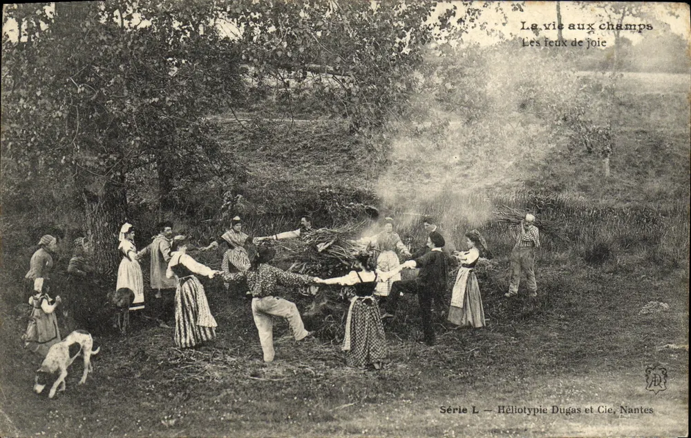 Die Feuer der Freude — Serie L — Héliotypie Dugas et Cie, Nantes - Vorderseite