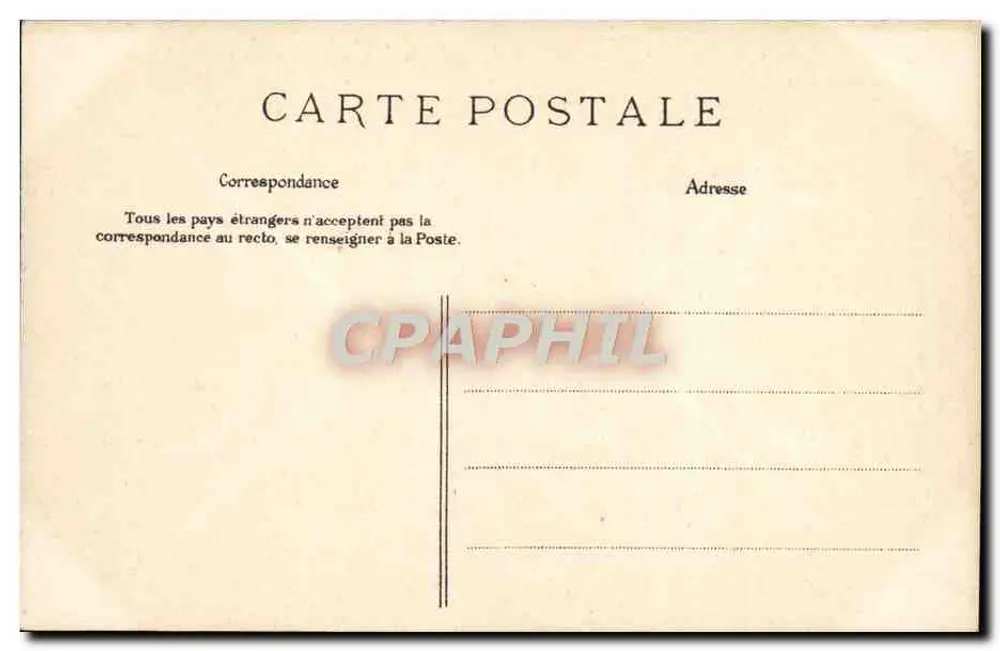 Normandie — "Die C.P.A." — Typen und Trachten — 32. Das Mädchen des Schiffer - Rückseite