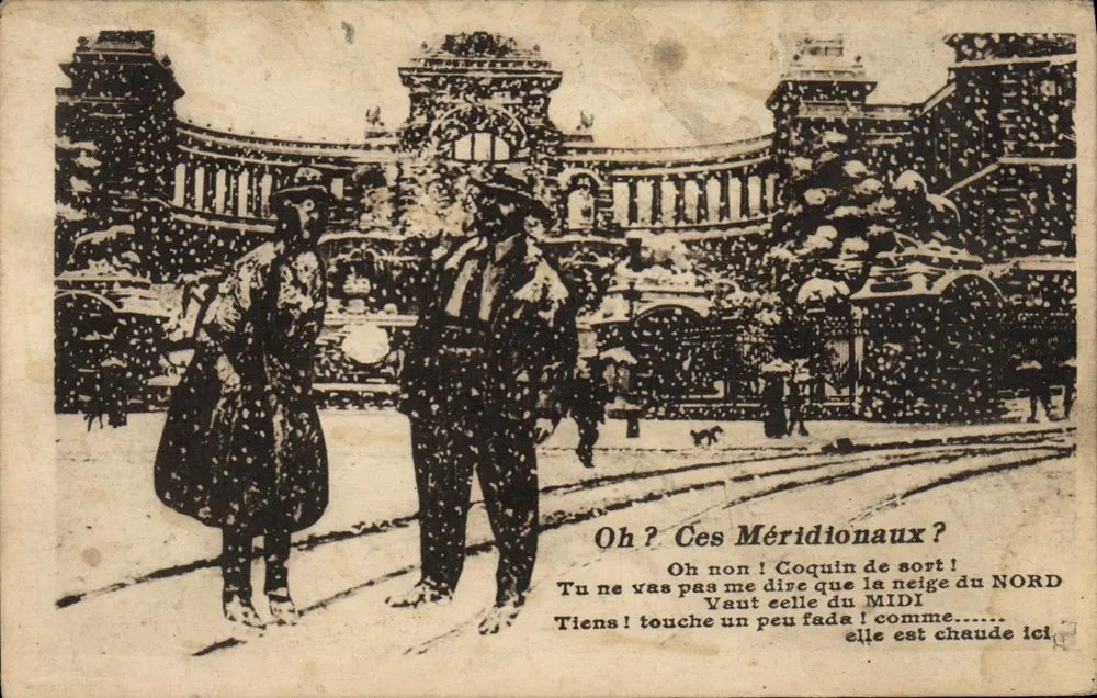 Paris — Praça da Concórdia sob a neve - Frente