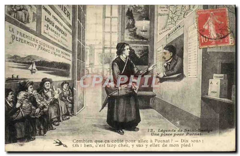 Legende von Saint-Bauzile — Ein Ort für Pornat — Louis Arveau - Vorderseite