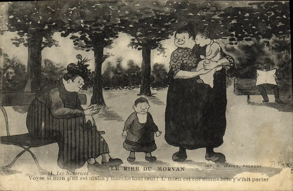 Les Nourrices — O Riso do Morvan — IMP. H. WAYER, PRÉMERY - Frente