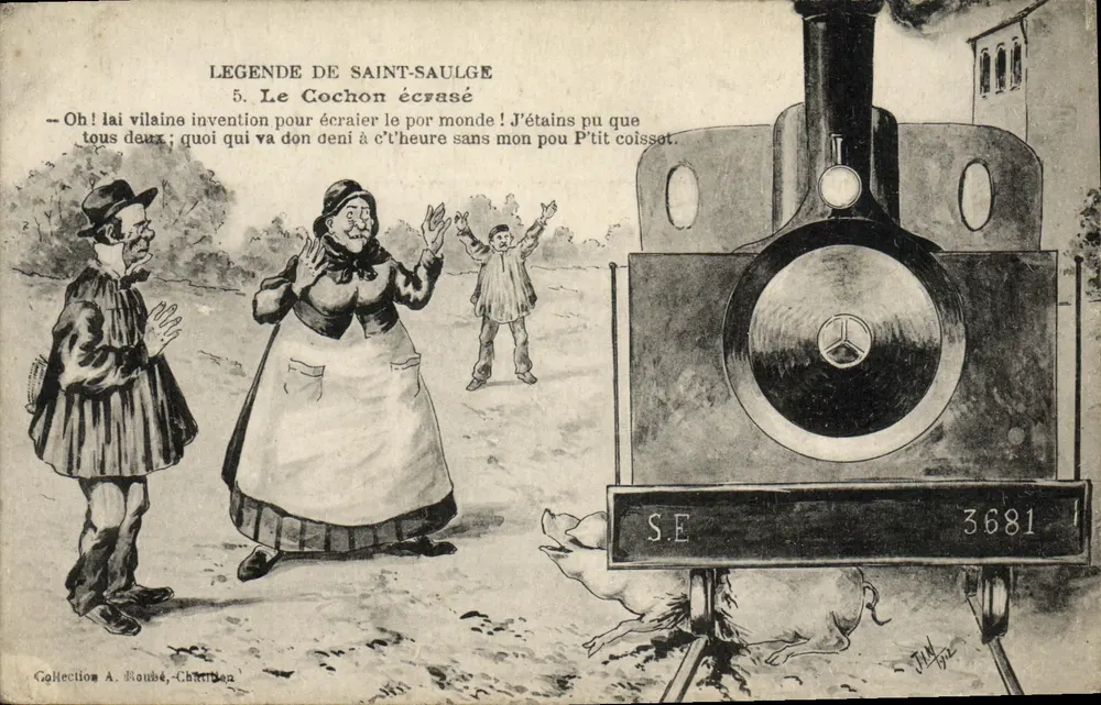 Lenda de Saint-Saulge — 5. O Porco Esmagado — J. V. (editor ?) - Frente
