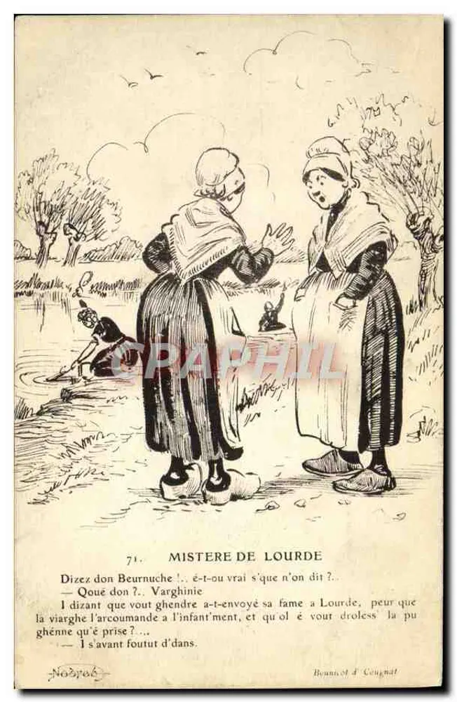 Mistério de Lourdes — 71 — Beunot & Cognat - Frente