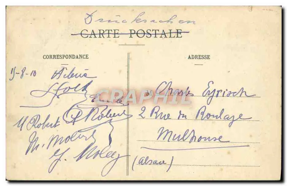 Le Raincy Pratique — O Pescador — Marcel Cotlot - Verso