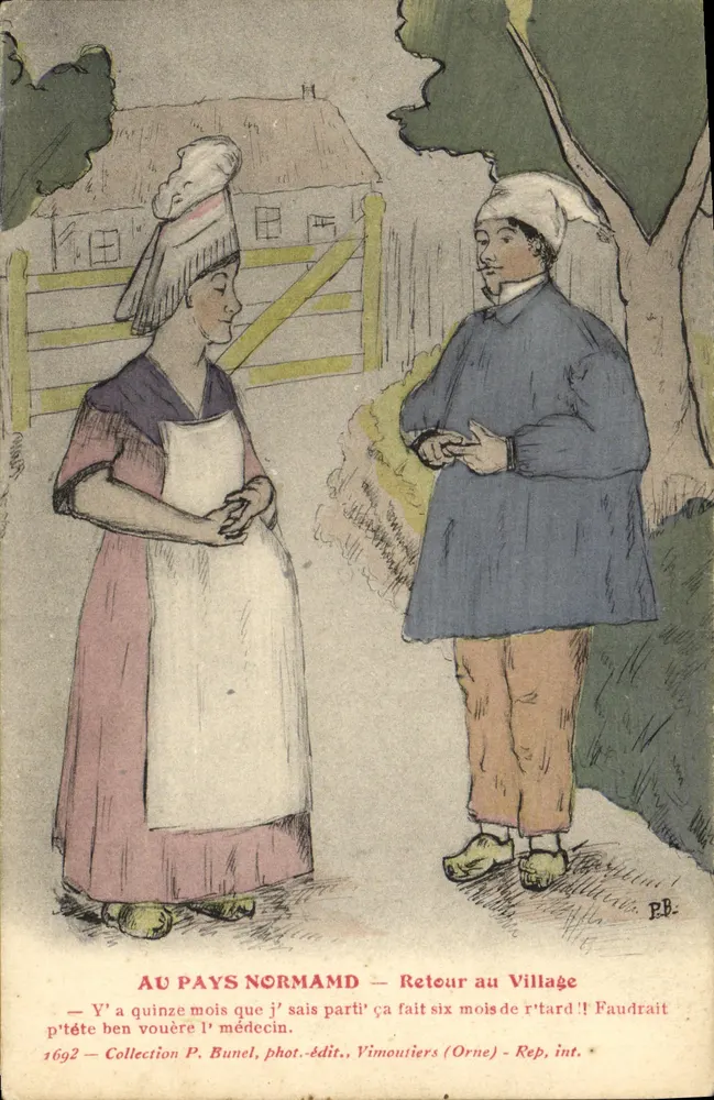 Im Normandie — Rückkehr ins Dorf — Sammlung P. Bunel, Fotoverleger, Vimoutiers (Orne) - Rep. int. - Vorderseite