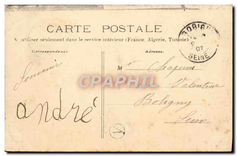 Lenda de Saint-Saulge — O Bombeiro — Editor não visível, número de série ilegível - Verso