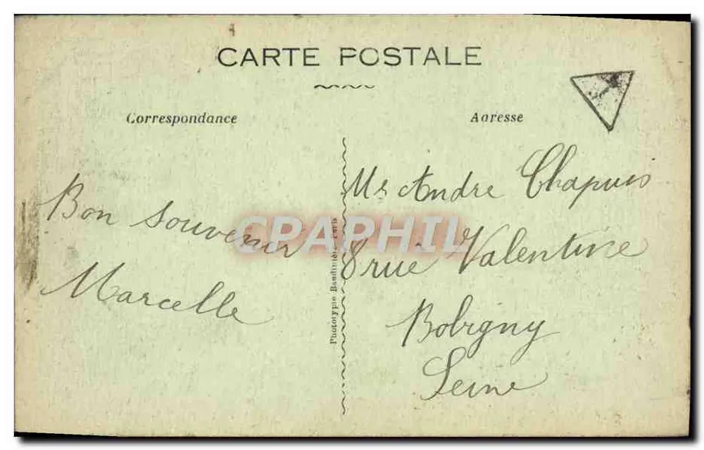 Le Conscri de Bôna — scène de mobilisation — Collection Boubé n°133 - Verso