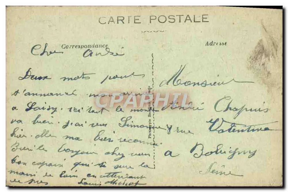 Legende von Saint-Saulge — Die beiden Feuer — Sammlung Roubé - Rückseite