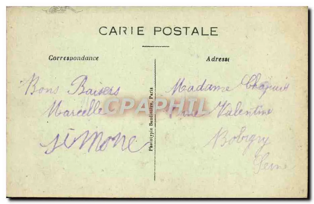 A Travers le Morvan — La Miette de Sucre — Coleção Roubé, n°124 - Verso