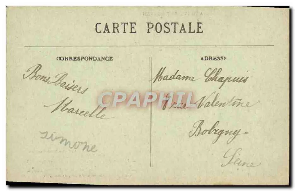 Através do Morvan — O Jovem Burro — Coleção Gouin, Châlou - Verso