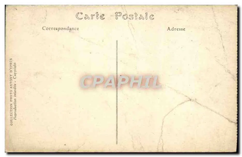 Ruines de la rue de Lille — Ypres 1919 — Photo Antony d'Ypres, n° 260419-39 - Verso