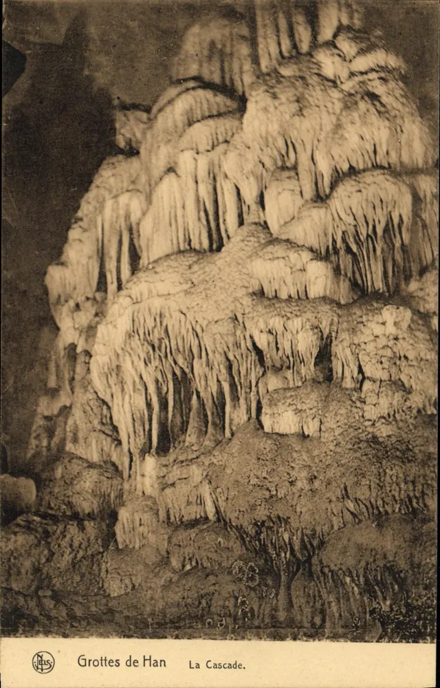 Grottes de Han — A Cascata — N. ELS - Frente
