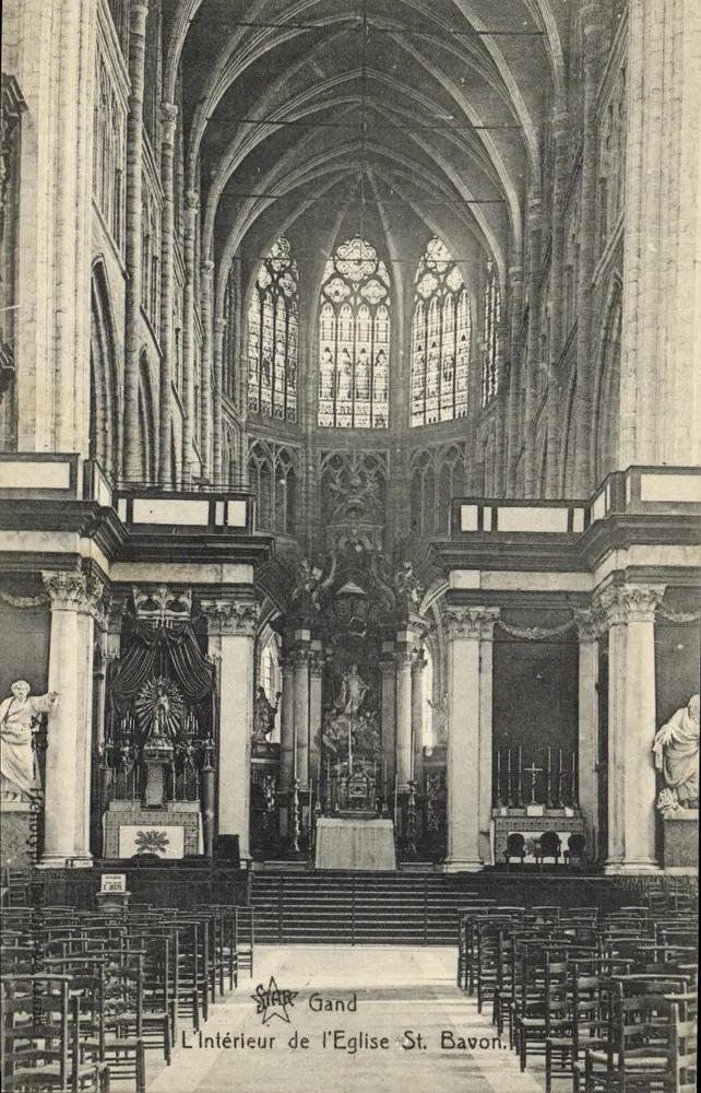 Innenansicht der Kirche Saint-Bavon — Gent — Verlag STAR - Vorderseite