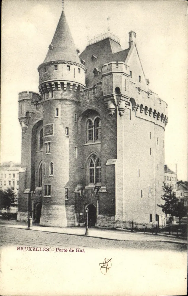 Bruxelas - Porta de Hal — editor desconhecido, número de série não visível - Frente
