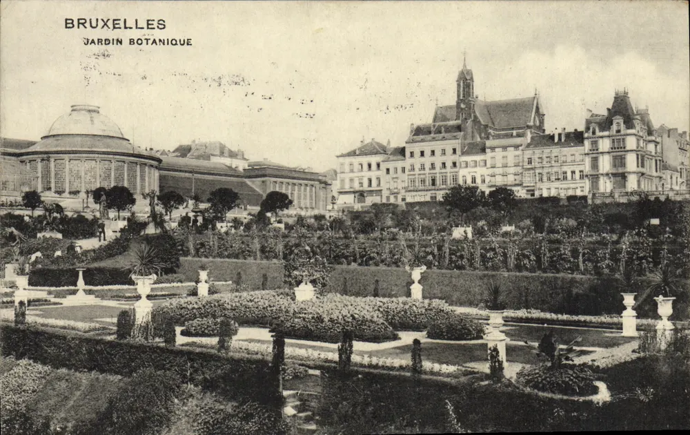 Bruxelas — Jardim Botânico — editor desconhecido, número de série não visível - Frente