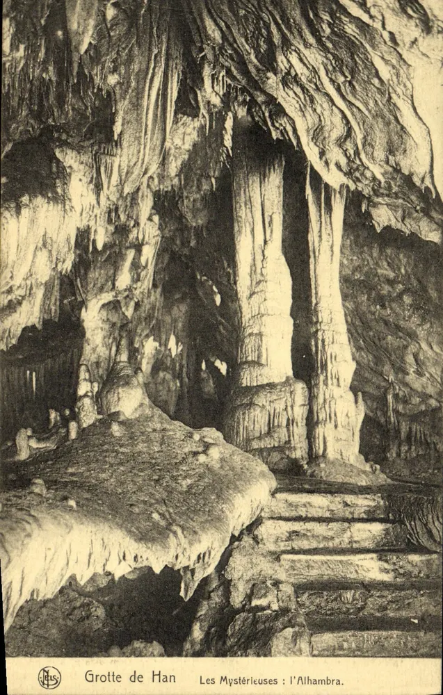 Höhle von Han — Die Mysteriöse: Die Alhambra — N. L. S. (S.A. des Grottes de Han-sur-Lesse) - Vorderseite