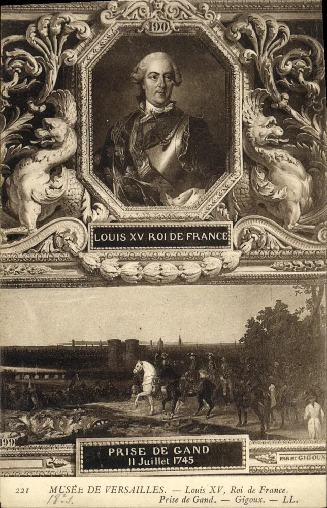 Eroberung von Gent — Louis XV, König von Frankreich — Gigoux — n° 221 - Vorderseite