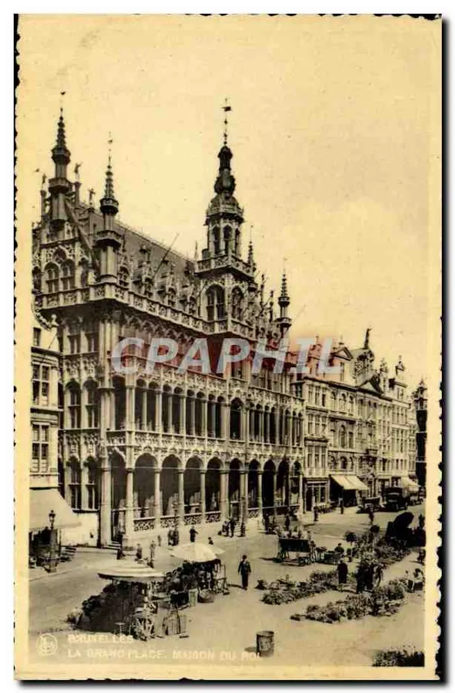 Bruxelas - A Grand-Place, Casa do Rei — Edição A. Durr e filhos, Bruxelas, No 11 - Frente