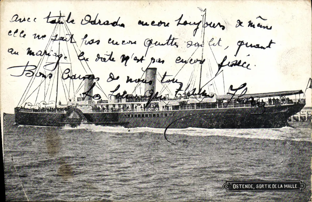 Le Lamoricière — Saída da Malle — Ostende - Frente