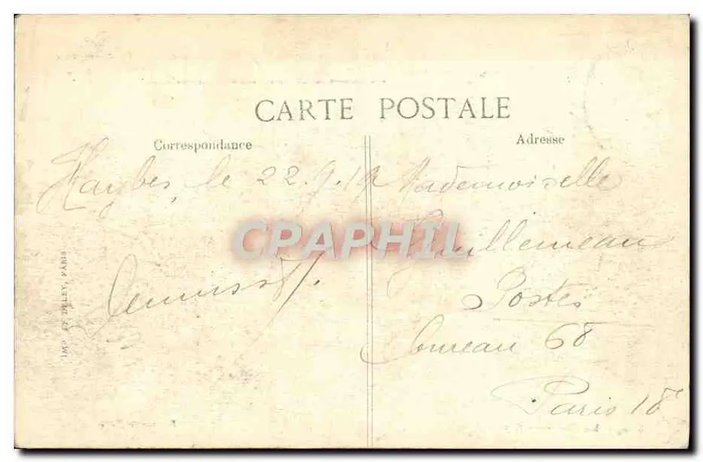 Ruinen von Haybes (Ardennen) — Die Grand'Rue — Fotografie Hamamite - Haybes - Rückseite