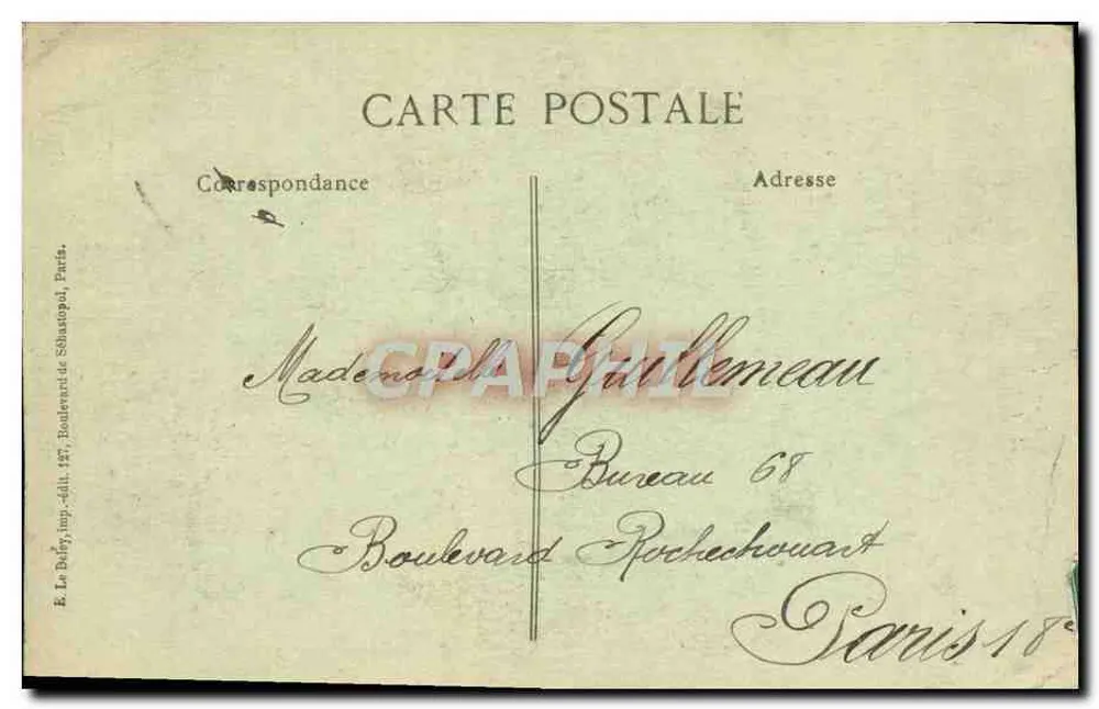 Noyon — As Ruínas — Retirada dos Alemães — Guerra 1914-15-16-17... — Visé, Paris N° 1589 - Verso