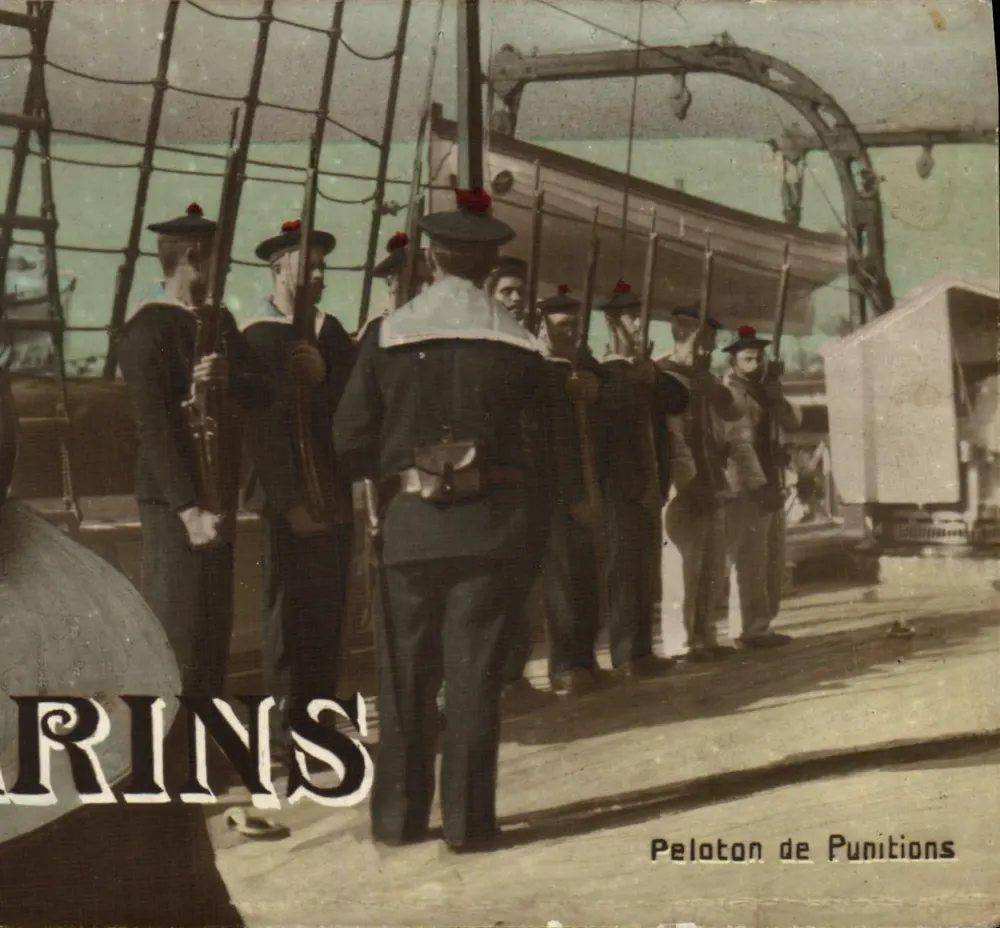 Marinheiros — Pelotão de Punições — Editor não identificado, número de série não visível - Frente